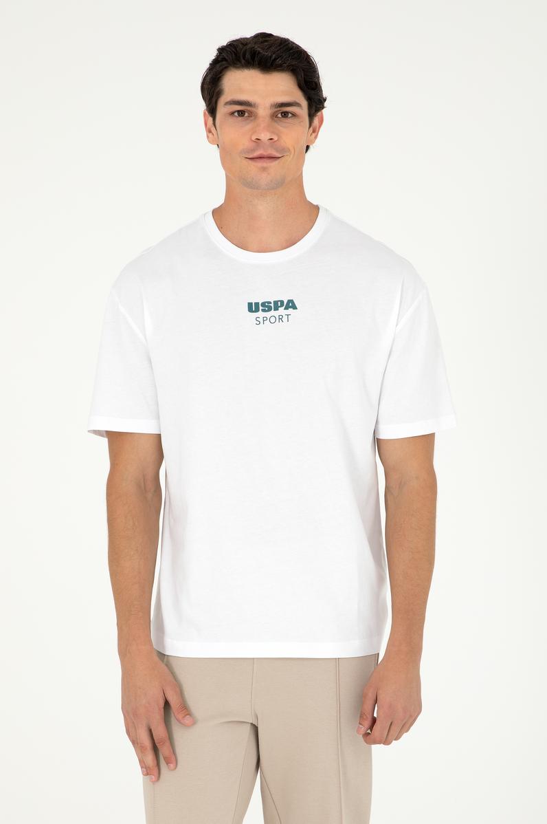 Erkek Comfort Fit Bisiklet Yaka Beyaz Tişört