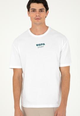 Erkek Comfort Fit Bisiklet Yaka Beyaz Tişört - 50281686011