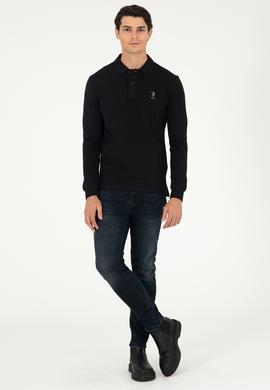 Erkek Siyah Basic Sweatshirt - 50289060041
