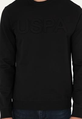 Erkek Regular Fit Bisiklet Yaka Siyah Basic Sweatshirt - 50289058016