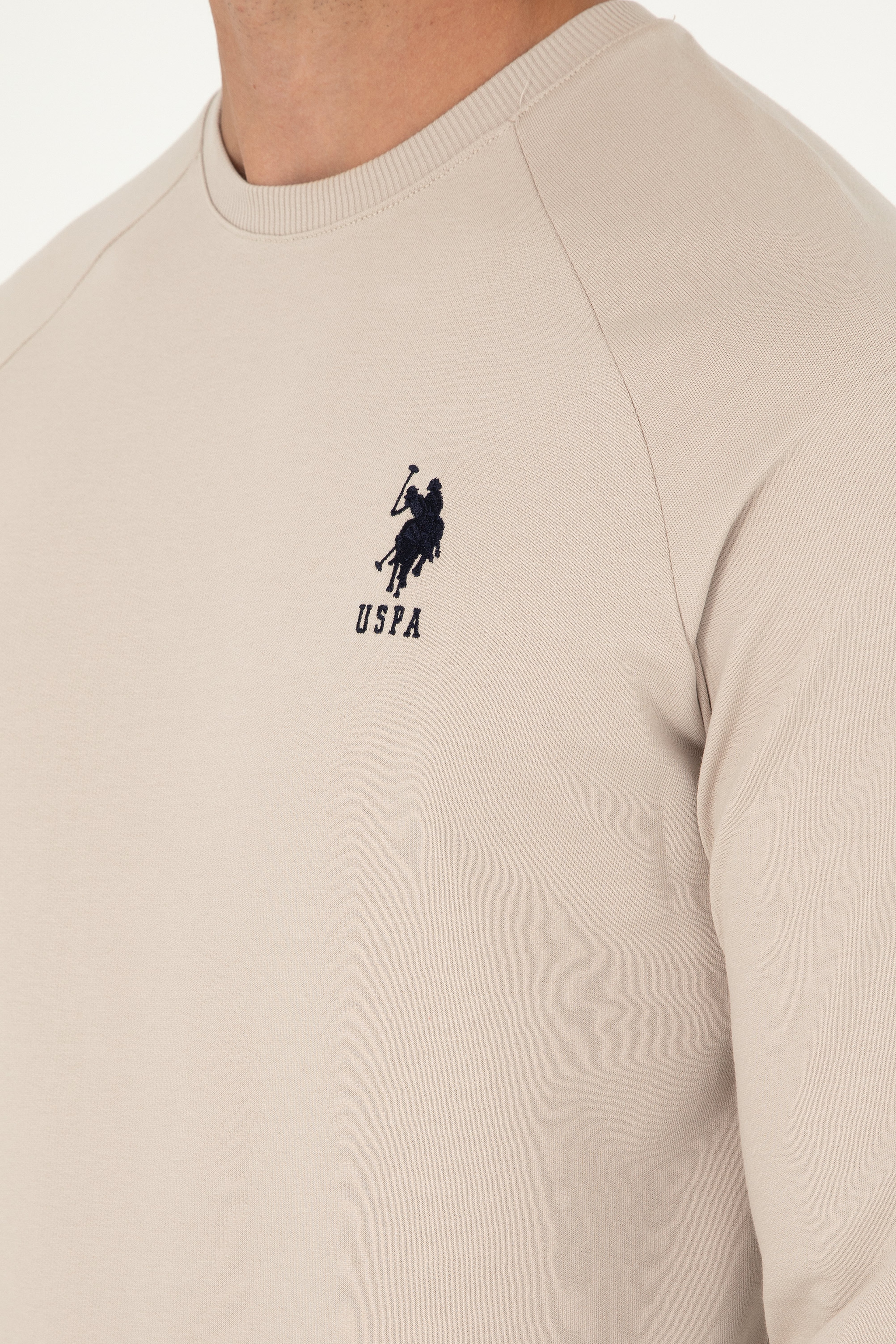 Erkek Taş Basic Sweatshirt - Image 7