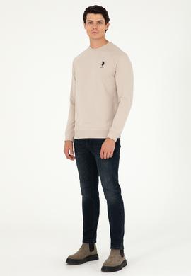 Erkek Taş Basic Sweatshirt - 50289030051