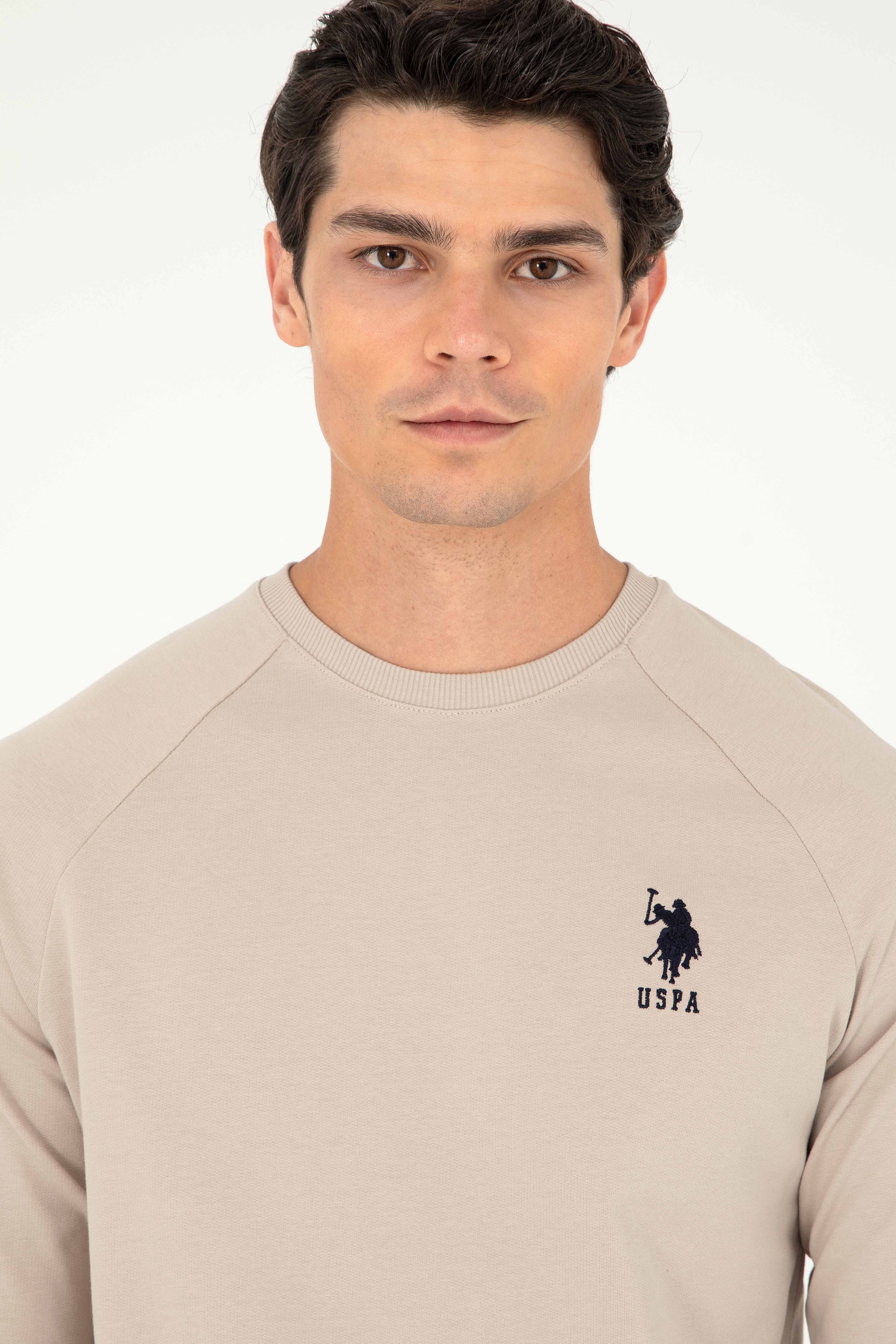 Erkek Taş Basic Sweatshirt - Image 2