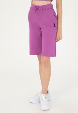 Kadın Mor Örme Şort - 50280073072