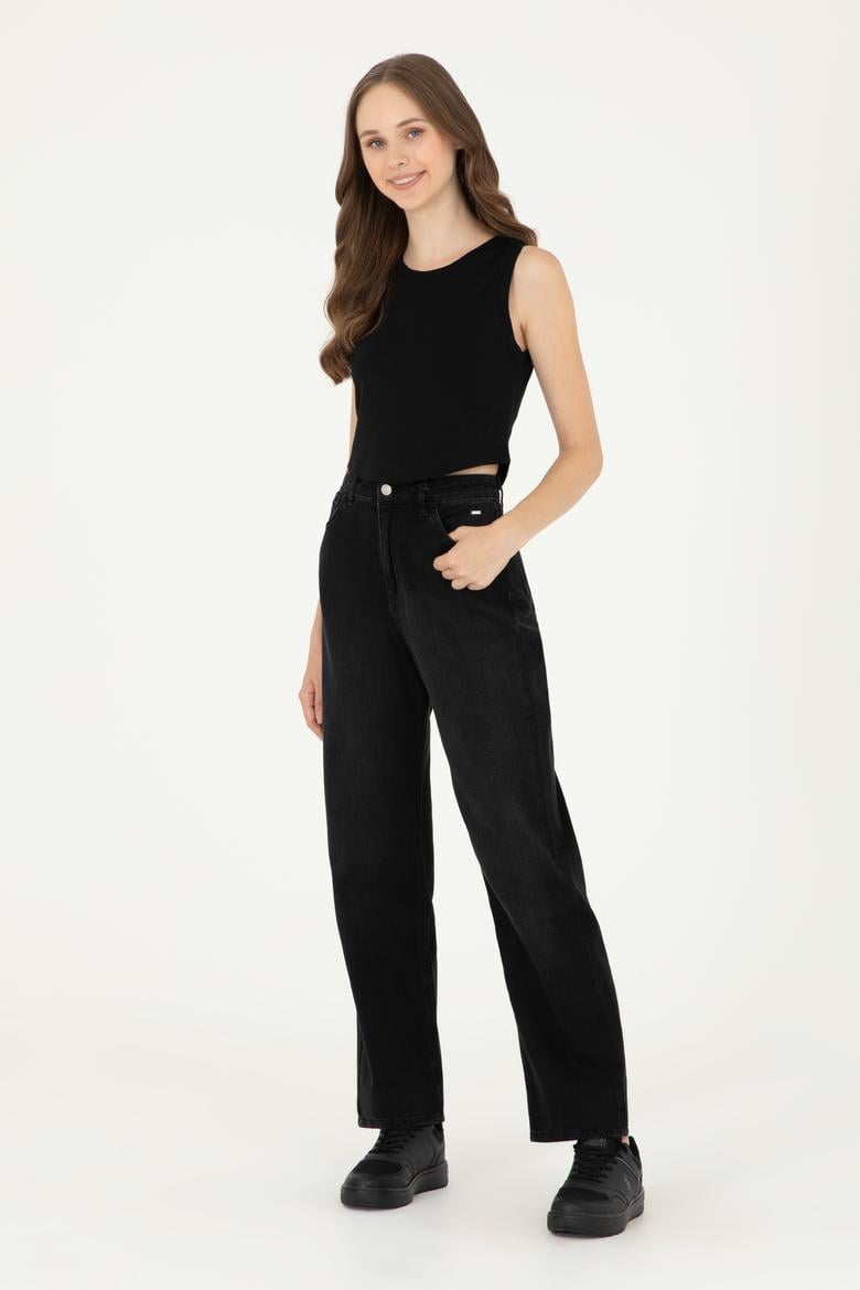 Kadın Siyah Jean Pantolon - 50282791002