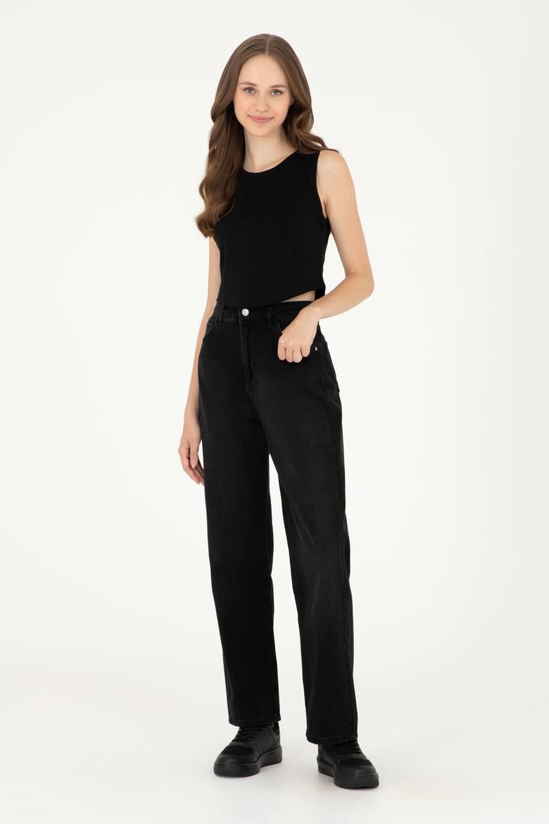 Kadın Siyah Jean Pantolon