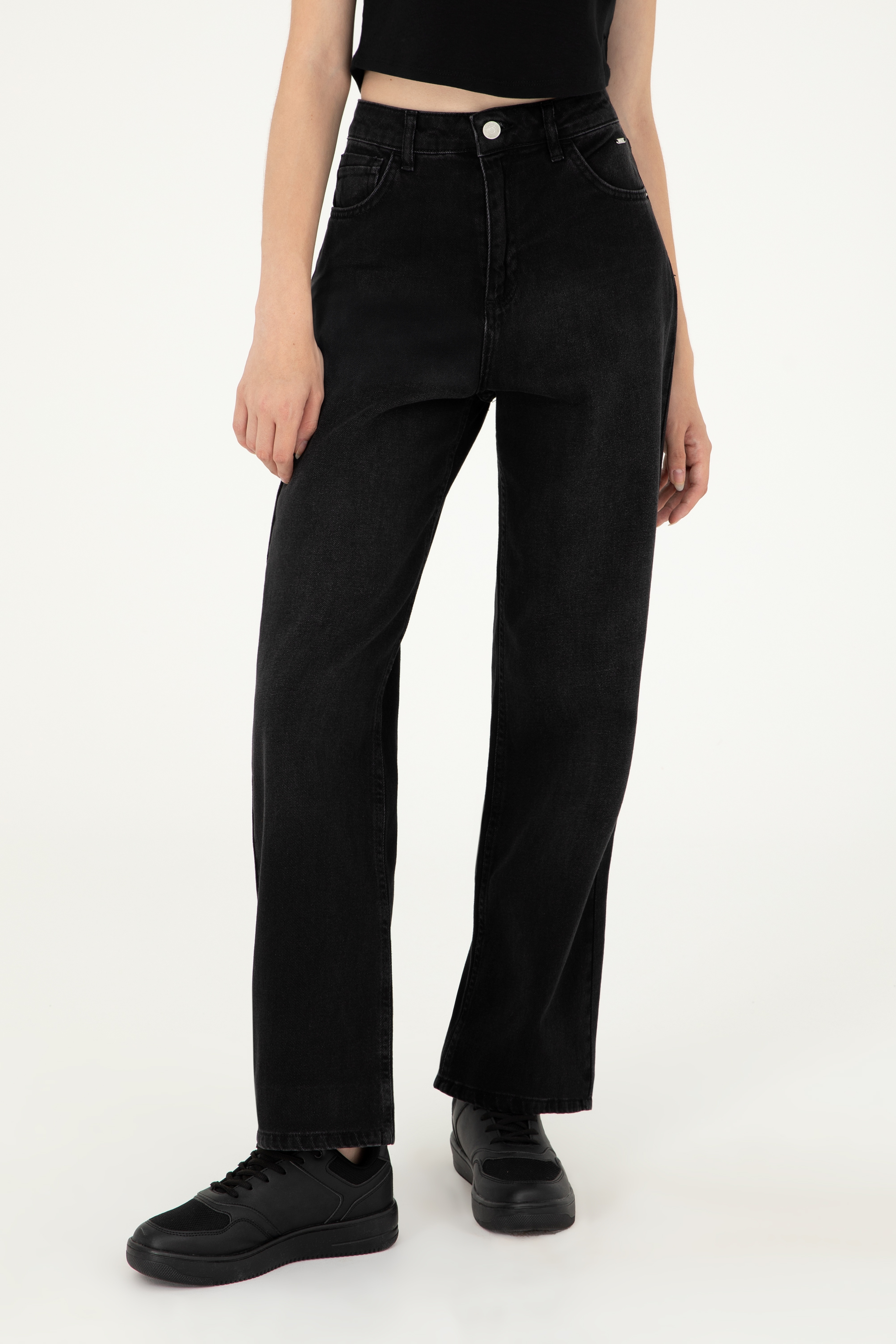 Kadın Siyah Jean Pantolon