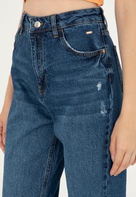 Kadın Mavi Jean Pantolon - 50287895003