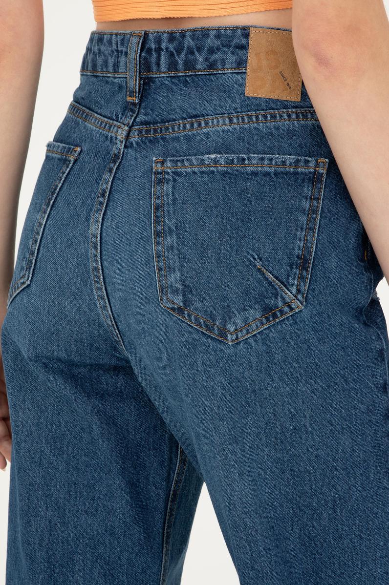 Kadın Mavi Jean Pantolon