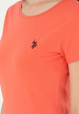 Kadın Nar Çiçeği Basic Tişört - 50280033045