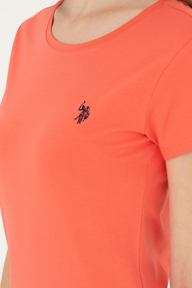 Kadın Nar Çiçeği Basic Tişört - 50280033045