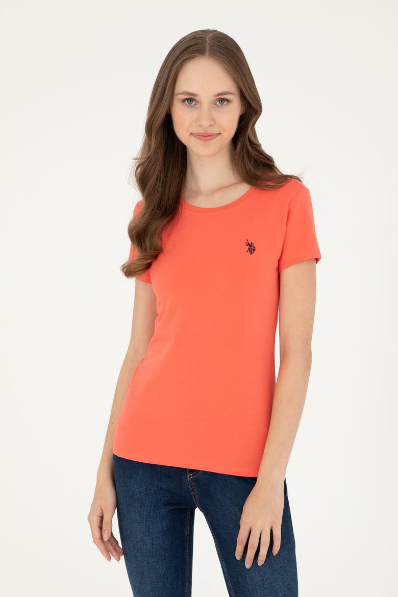 Kadın Nar Çiçeği Basic Tişört