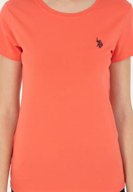 Kadın Nar Çiçeği Basic Tişört - 50280033045