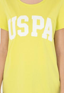 Kadın Fıstık Yeşili Bisiklet Yaka Basic Tişört - 50280036069