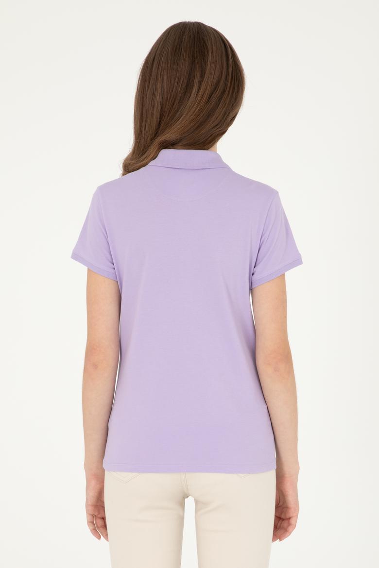 Kadın Lila Basic Tişört - 50280065114