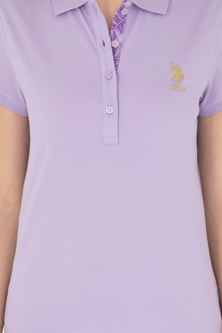 Kadın Lila Basic Tişört - 50280065114