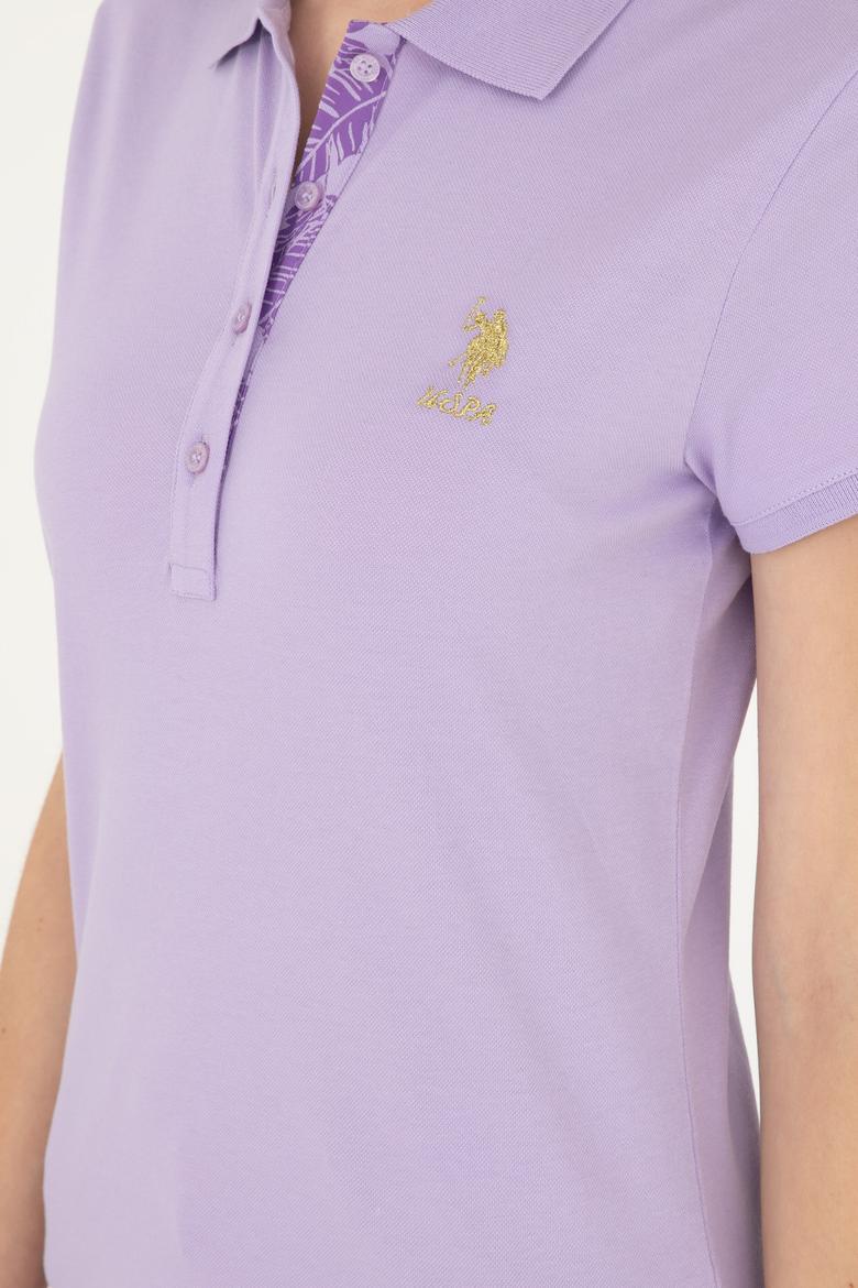 Kadın Lila Basic Tişört - 50280065114