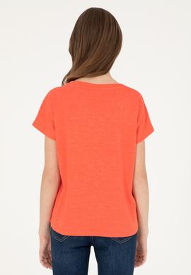 Kadın Nar Çiçeği Tişört - 50281901022