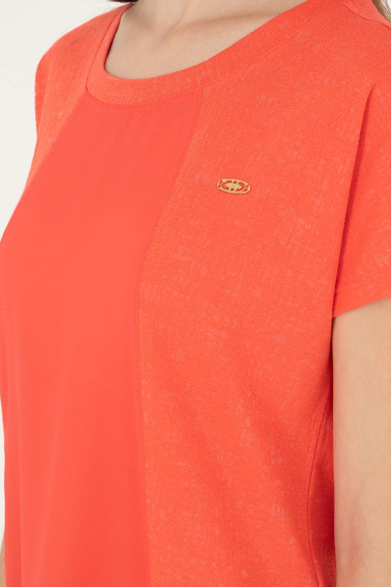 Kadın Nar Çiçeği Tişört - 50281901022