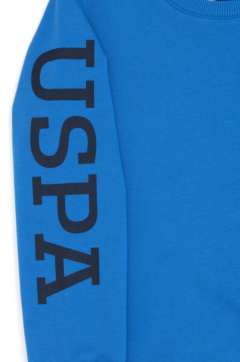 Erkek Çocuk Kobalt Bisiklet Yaka Sweatshirt