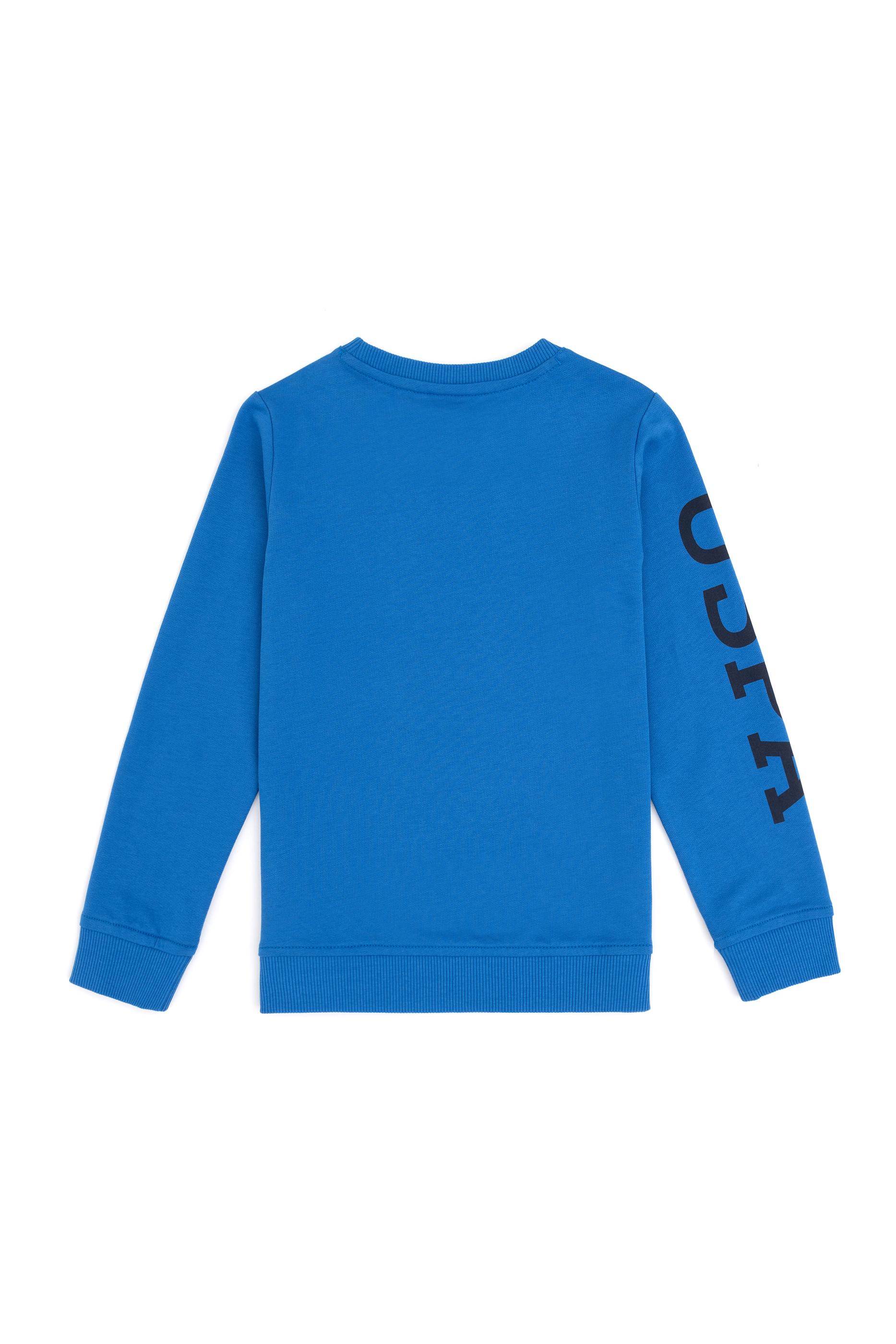 Erkek Çocuk Kobalt Bisiklet Yaka Sweatshirt