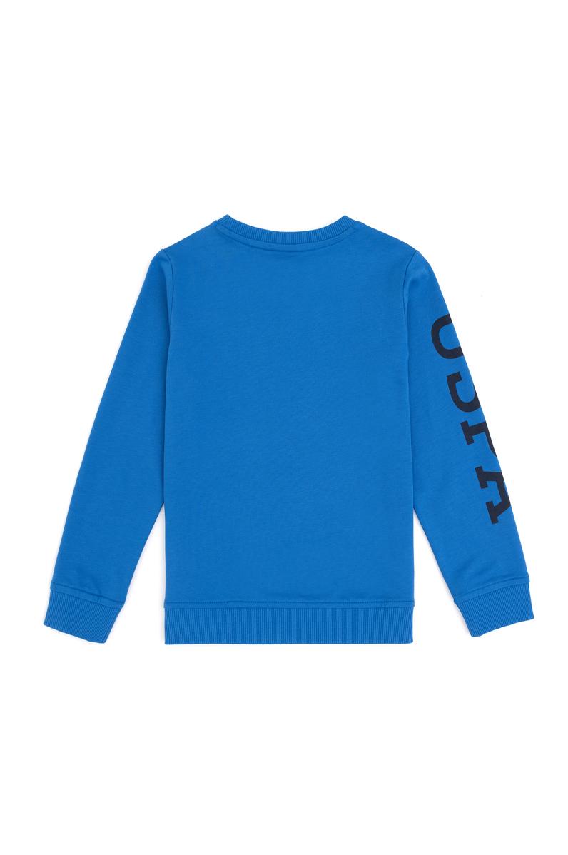 Erkek Çocuk Kobalt Bisiklet Yaka Sweatshirt