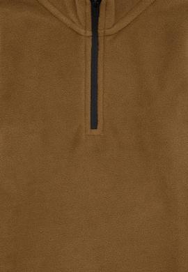 Erkek Çocuk Yarım Fermuarlı Haki Polar Sweatshirt - 50298060028