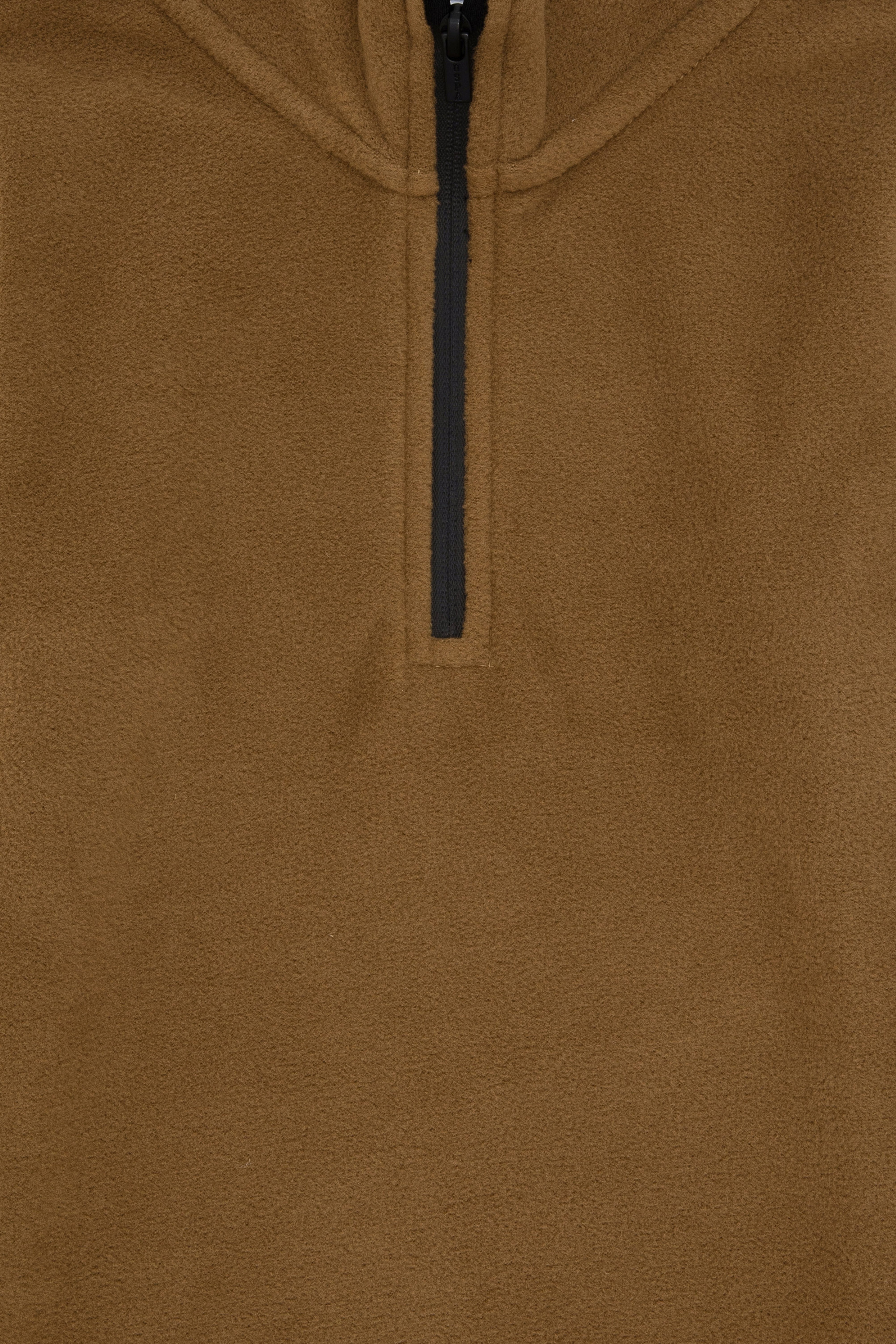 Erkek Çocuk Yarım Fermuarlı Haki Polar Sweatshirt - Image 3