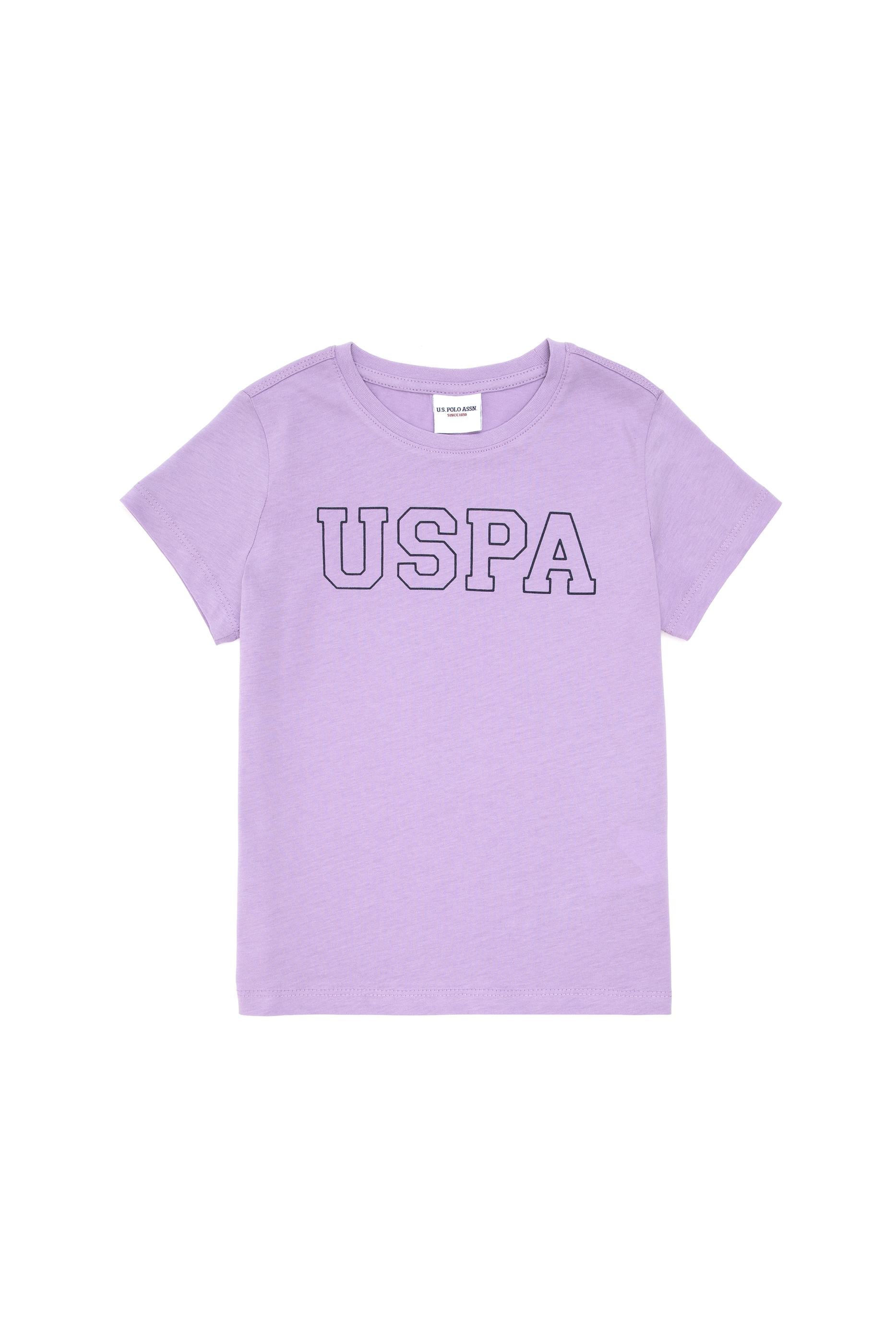 Erkek Çocuk Lila Basic Bisiklet Yaka Tişört