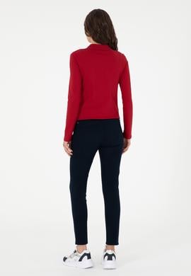 Kadın Lacivert Kanvas Pantolon - 50290499002