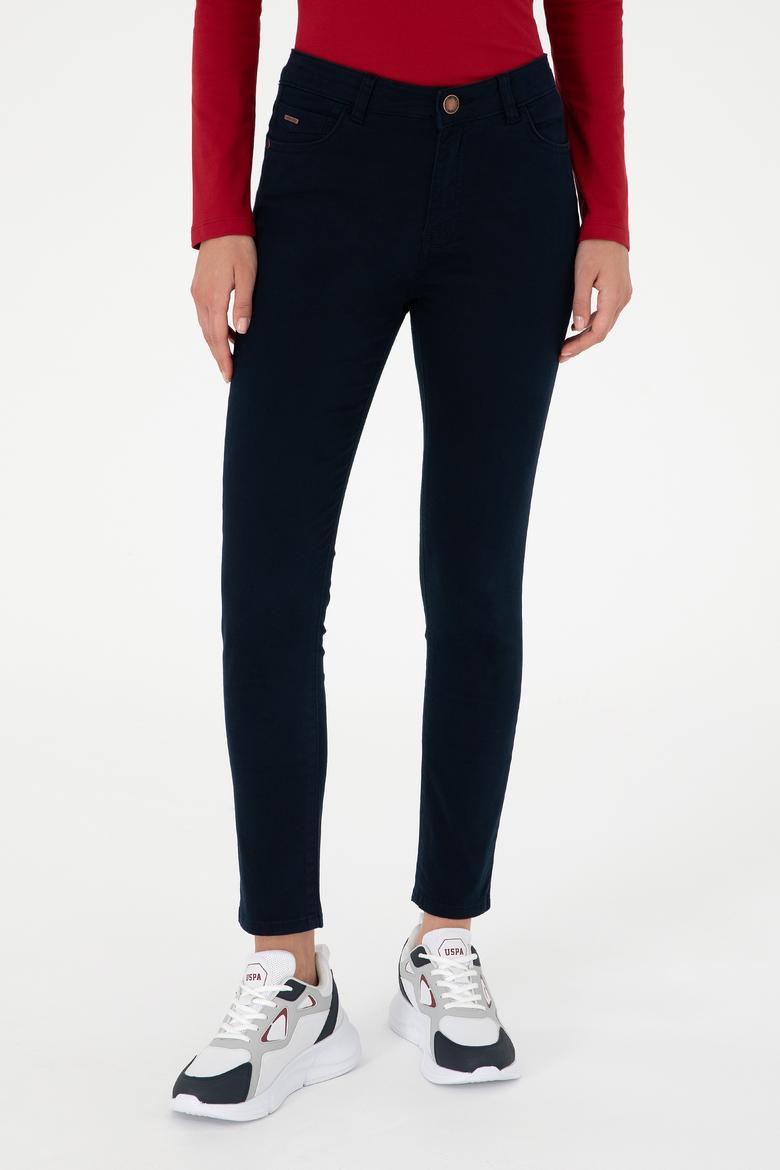 Kadın Lacivert Kanvas Pantolon - 50290499002