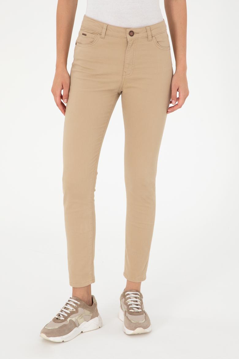 Kadın Kum Kanvas Pantolon - 50290499020