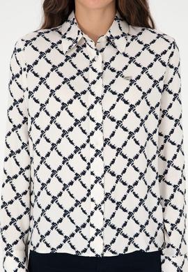 Kadın Lacivert Uzun Kollu Gömlek - 50291104027