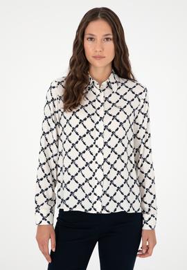 Kadın Lacivert Uzun Kollu Gömlek - 50291104027