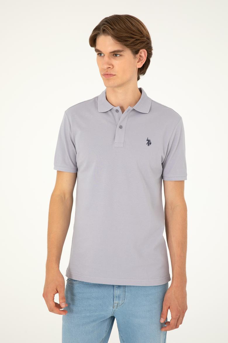 Erkek Gri Basic Tişört