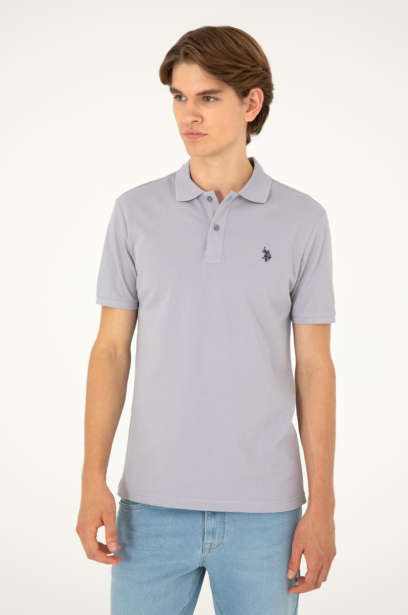 Erkek Gri Basic Tişört