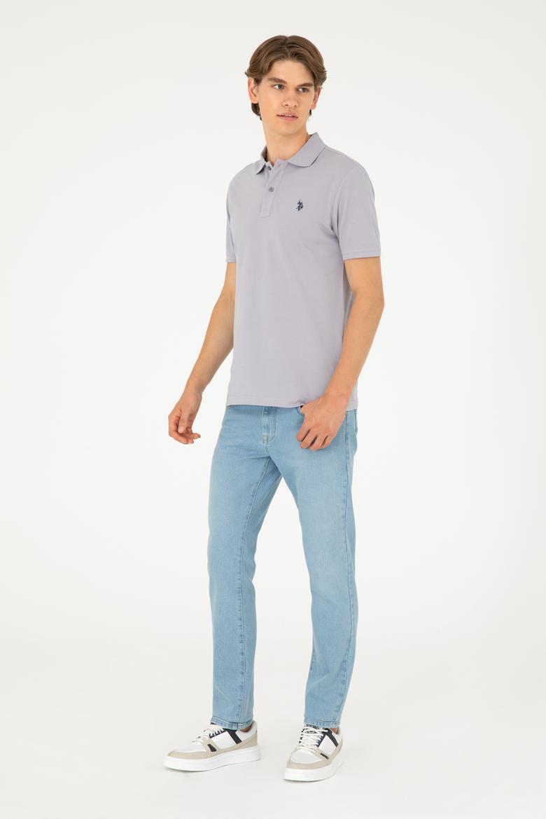 Erkek Gri Basic Tişört - 50279573081