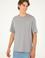 Erkek Comfort Fit Bisiklet Yaka Koyu Gri Tişört