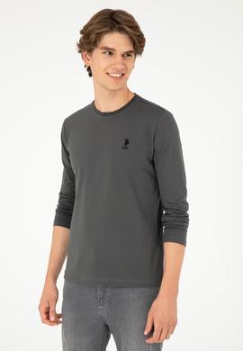 Erkek Antrasit Basic Sweatshirt - 50289027047