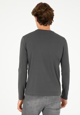 Erkek Antrasit Basic Sweatshirt - 50289027047