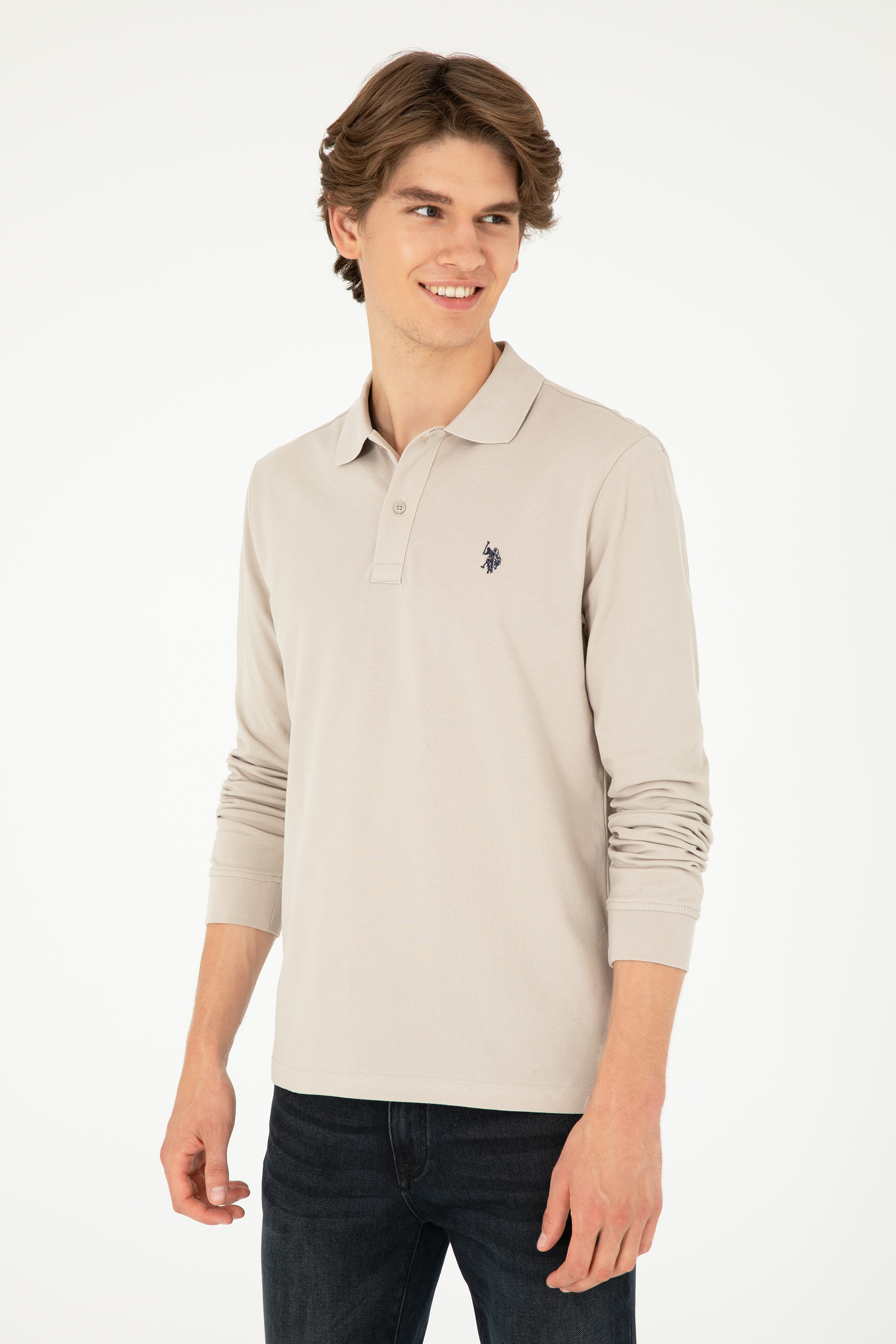 Erkek Taş Basic Sweatshirt - Image 3