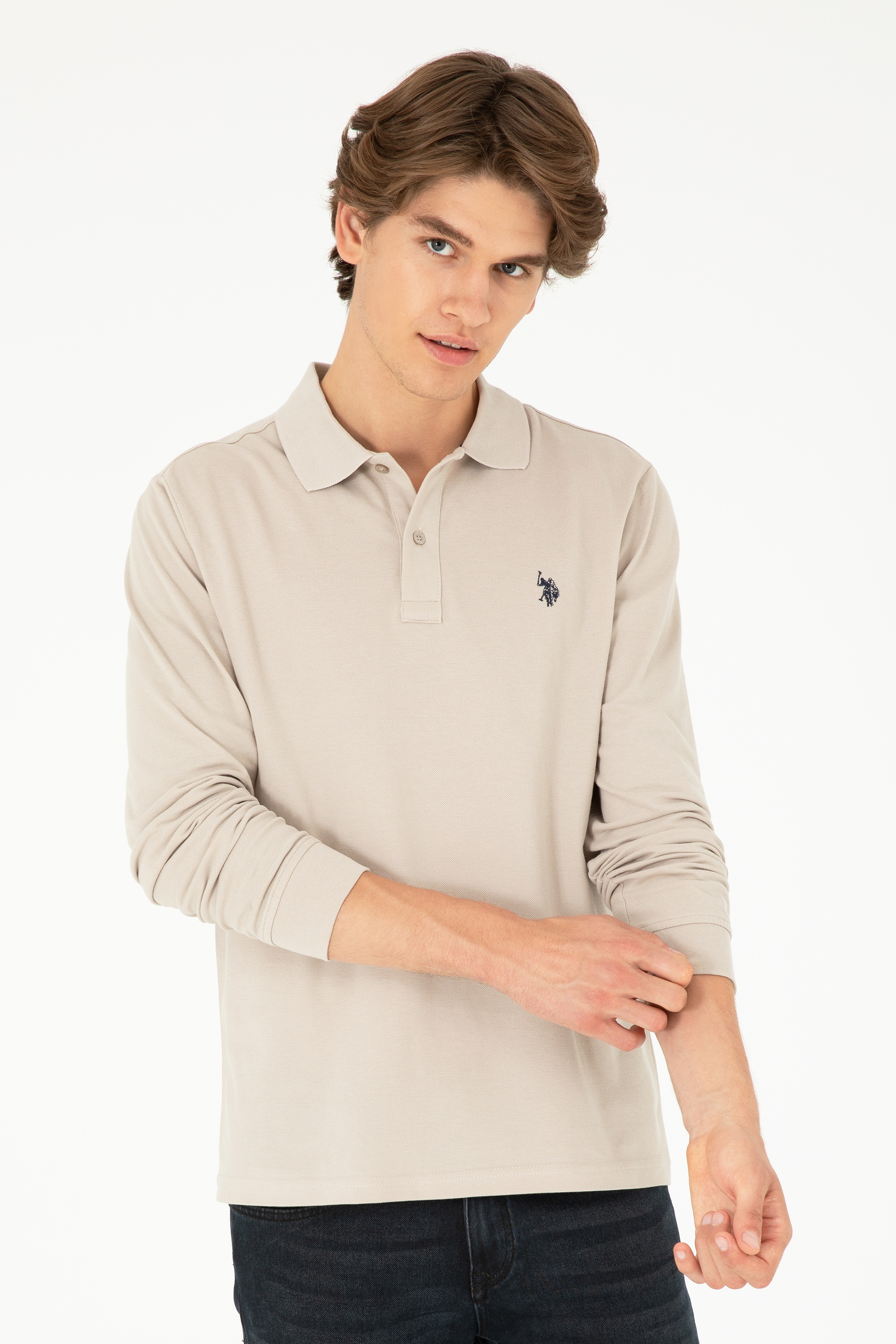 Erkek Taş Basic Sweatshirt - Image 1