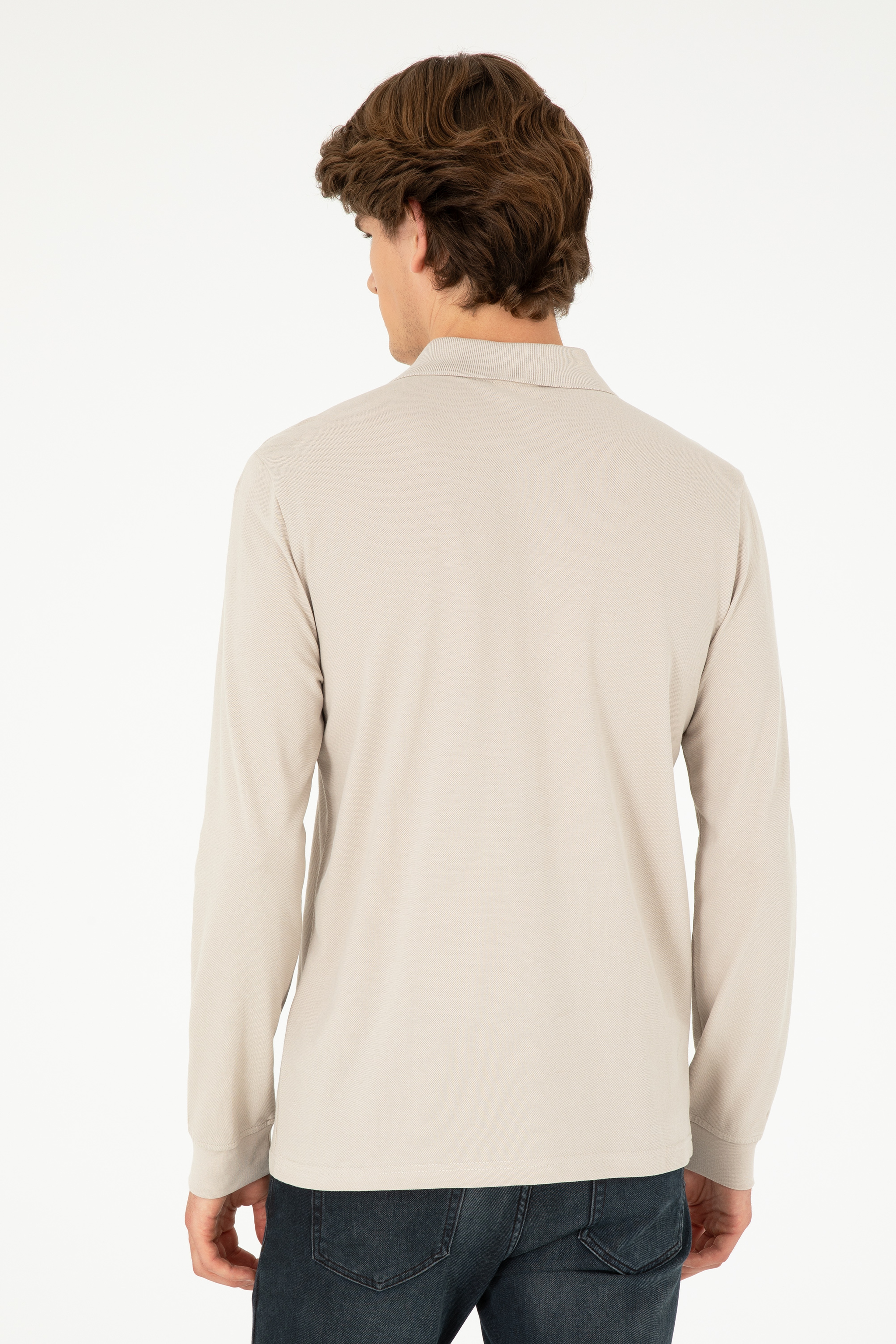 Erkek Taş Basic Sweatshirt