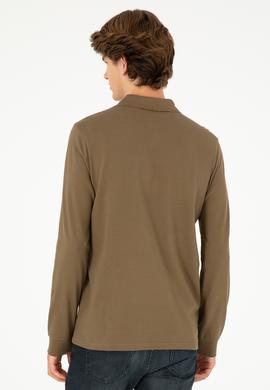 Erkek Haki Basic Sweatshirt - 50289051178