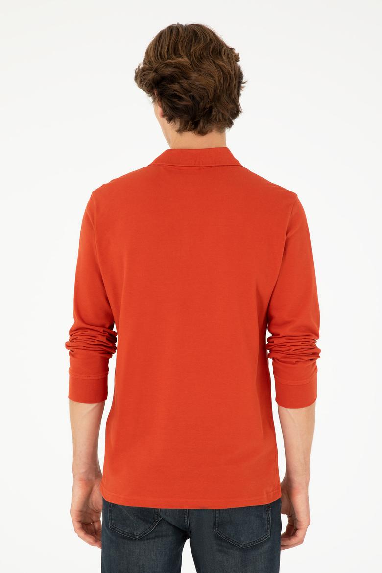 Erkek Kiremit Basic Sweatshirt - 50289051157