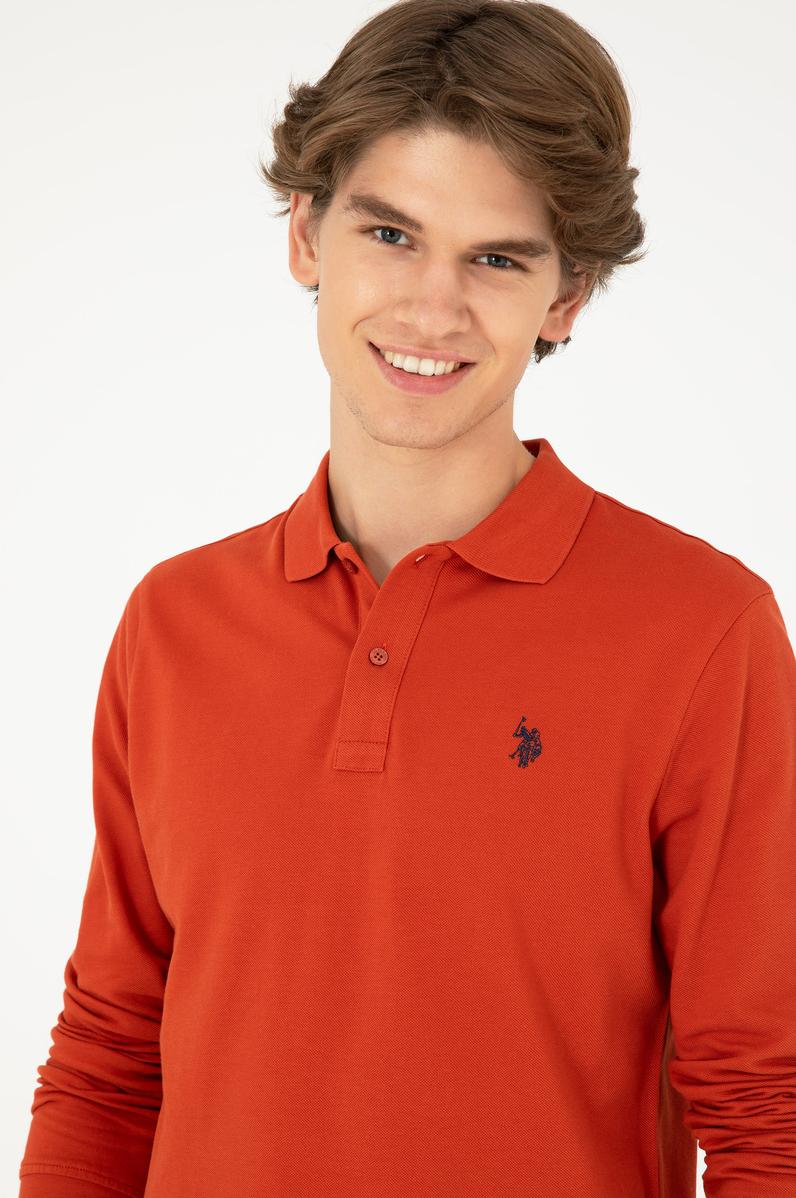 Erkek Kiremit Basic Sweatshirt