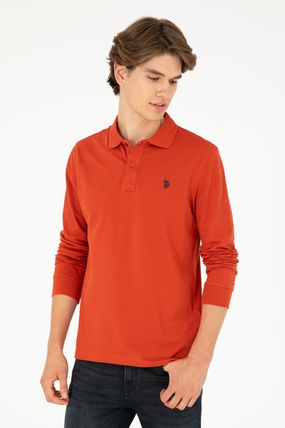 Erkek Kiremit Basic Sweatshirt