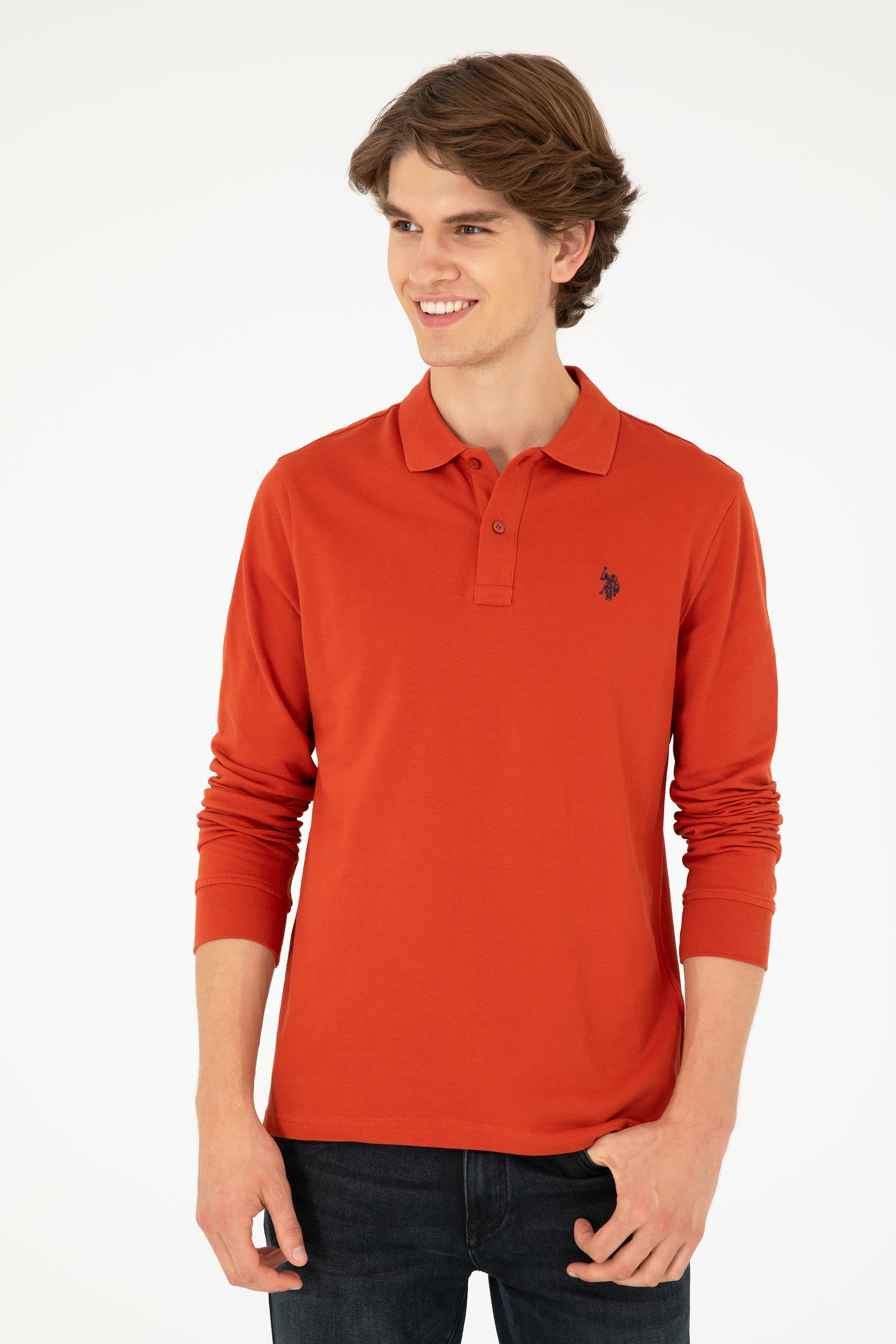 Erkek Kiremit Basic Sweatshirt - Image 3