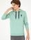 Erkek Su Yeşili Basic Sweatshirt