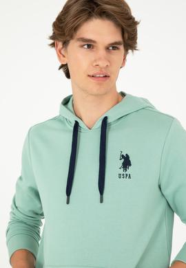Erkek Su Yeşili Basic Sweatshirt - 50289059176